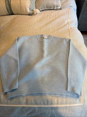 Michael Stars Baby Blue Chunky Knit Crewneck Sweater Medium NWOT